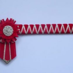 BUTTON HOLE ~ BY CORNERSTONE BROWBANDS ~FOR SHOWING 
